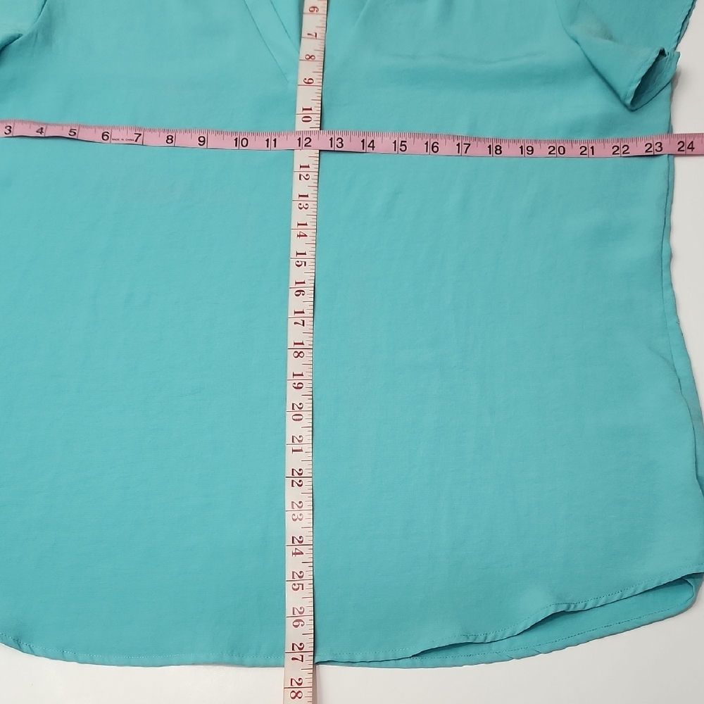 Maurices Atwood Flutter Sleeve Teal Blouse - Picture 7 of 11